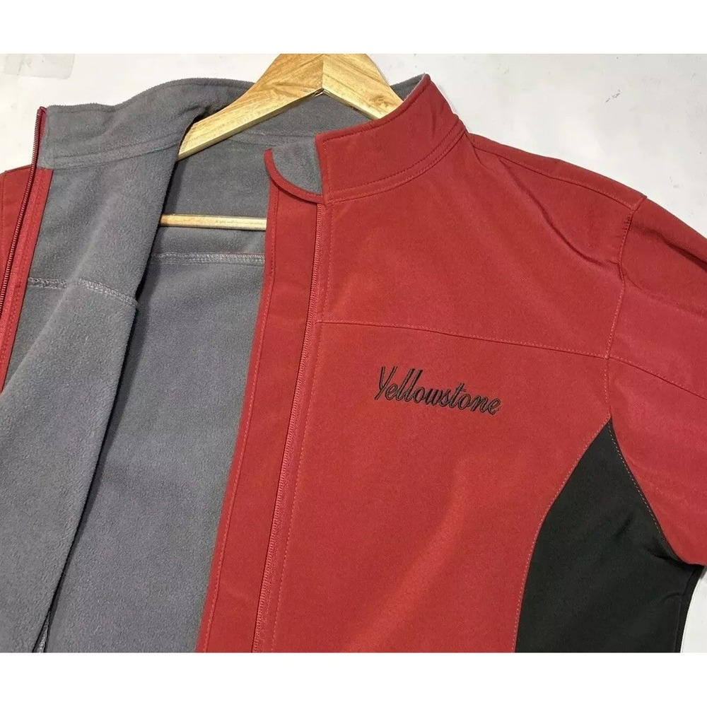 Women's Polar Premium‎ Yellowstone LOGO Full-Zip Soft Shell Jacket Sz XL